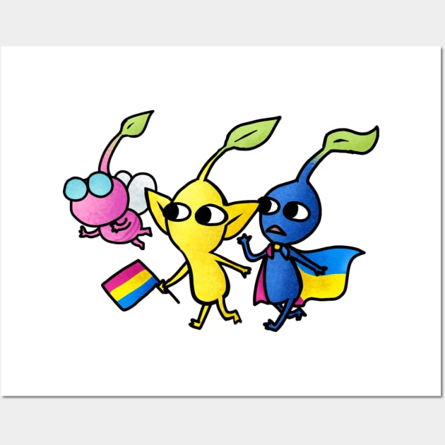 Pride Pikmin Pansexual Wall Art by KatieRose